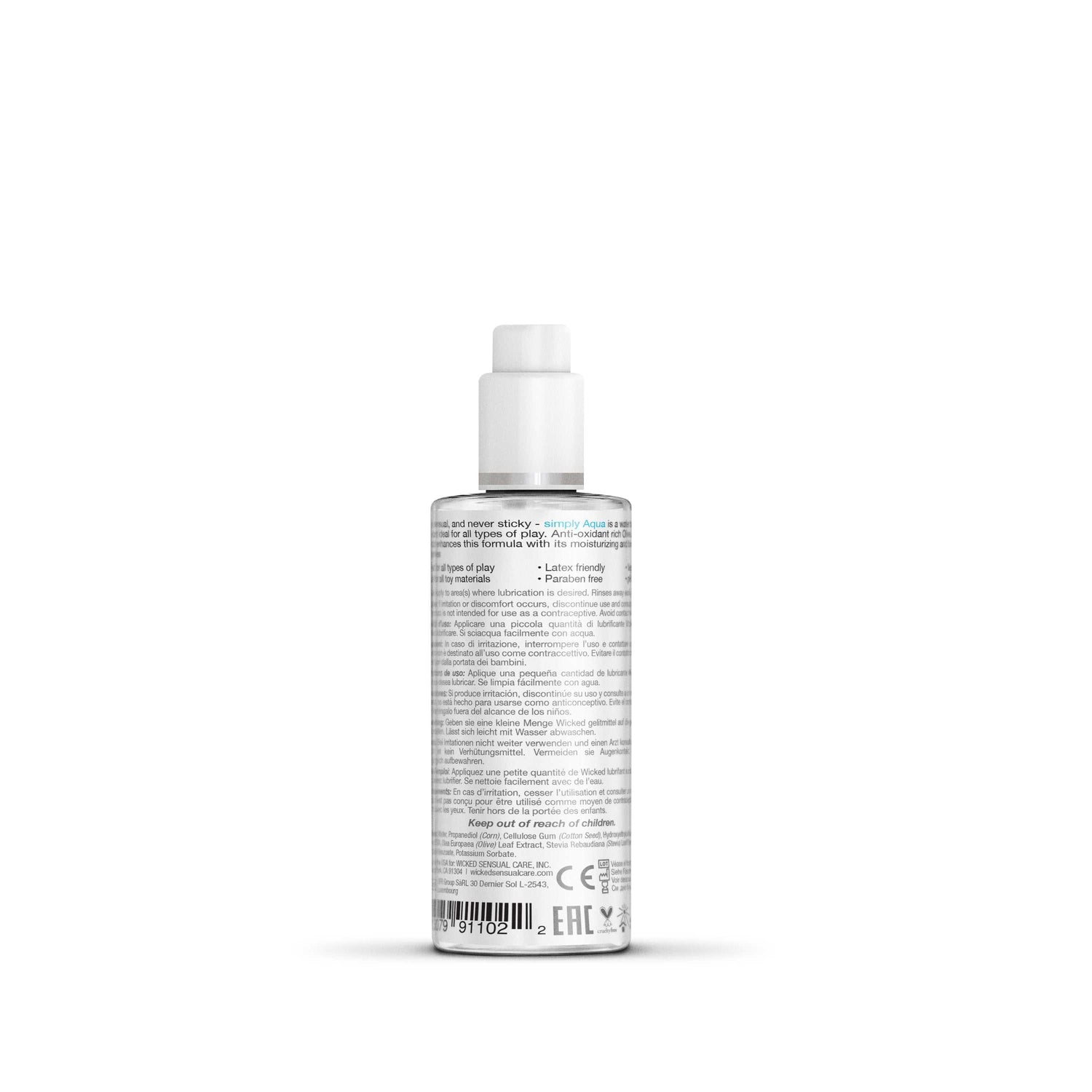 Wicked Simply Aqua Water Based LubricantWicked Simply Aqua Water Based Lubricant