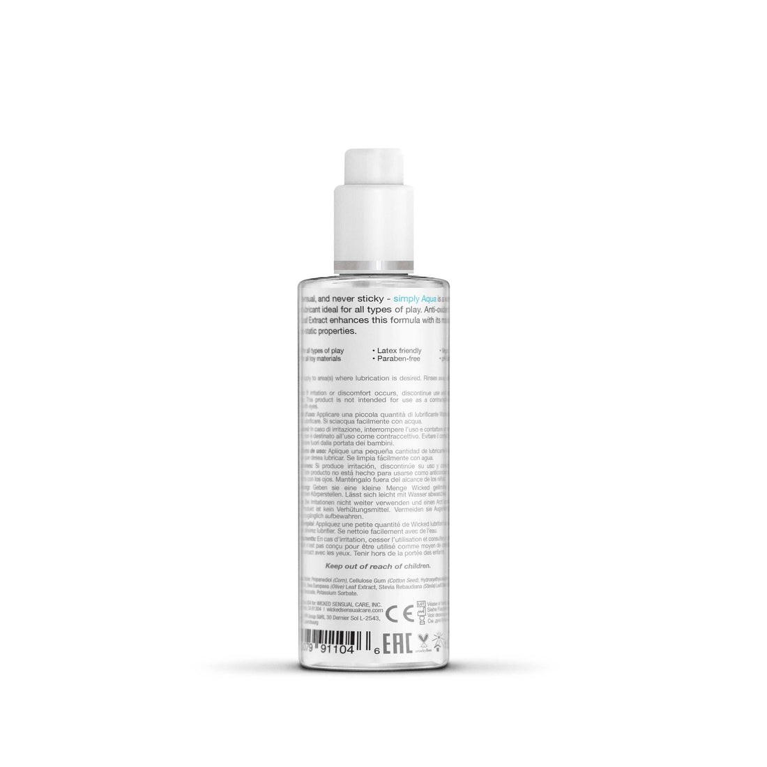 Wicked Simply Aqua Water Based LubricantWicked Simply Aqua Water Based Lubricant