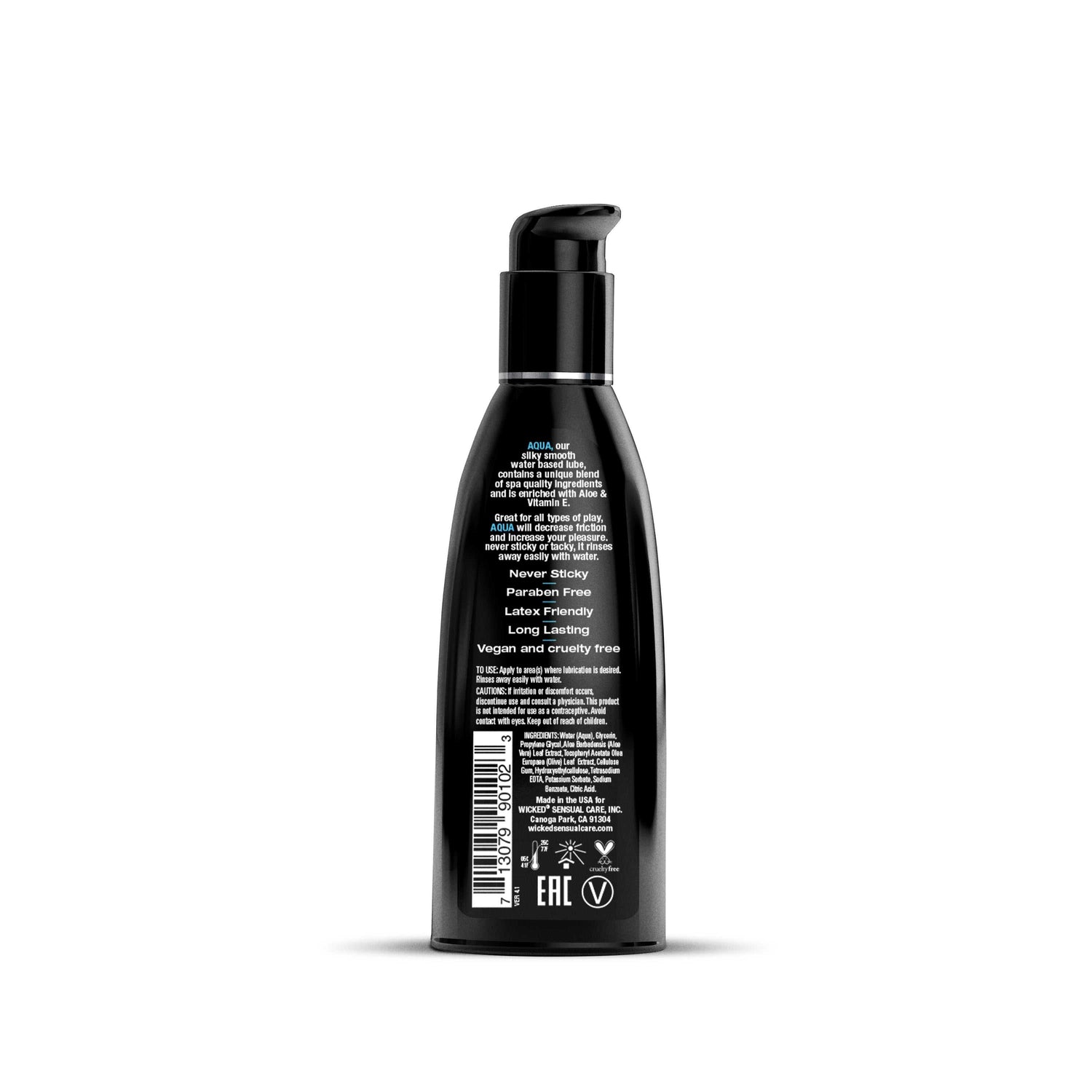 Wicked Aqua Water Based Fragrance Free LubricantWicked Aqua Water Based Fragrance Free Lubricant