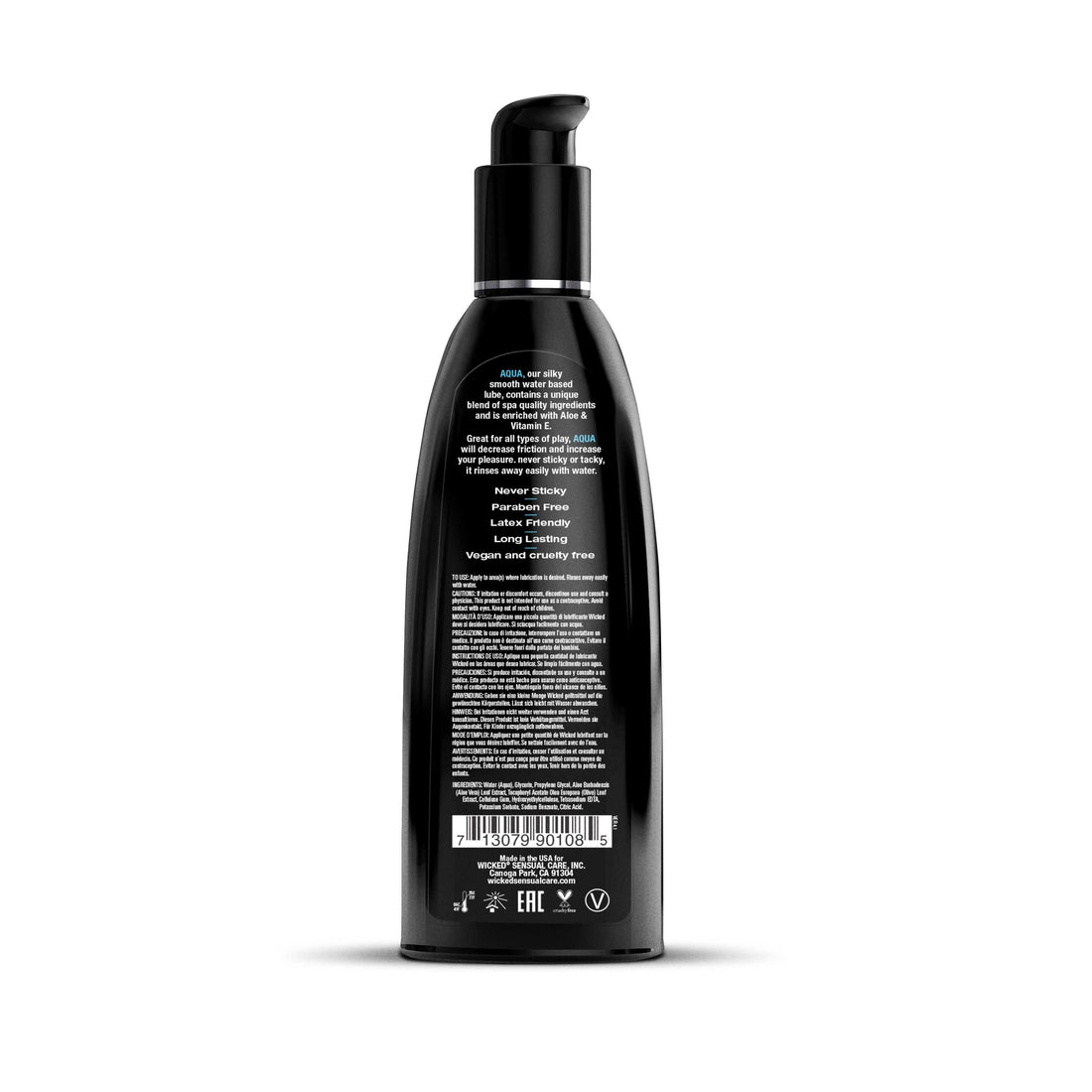 Wicked Aqua Water Based Fragrance Free LubricantWicked Aqua Water Based Fragrance Free Lubricant