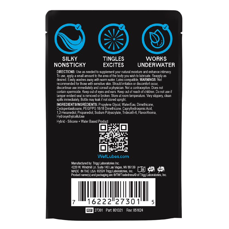 Wet Tingling Lubricant (Hybrid Silicone + Water Based)Wet Tingling Lubricant (Hybrid Silicone + Water Based)
